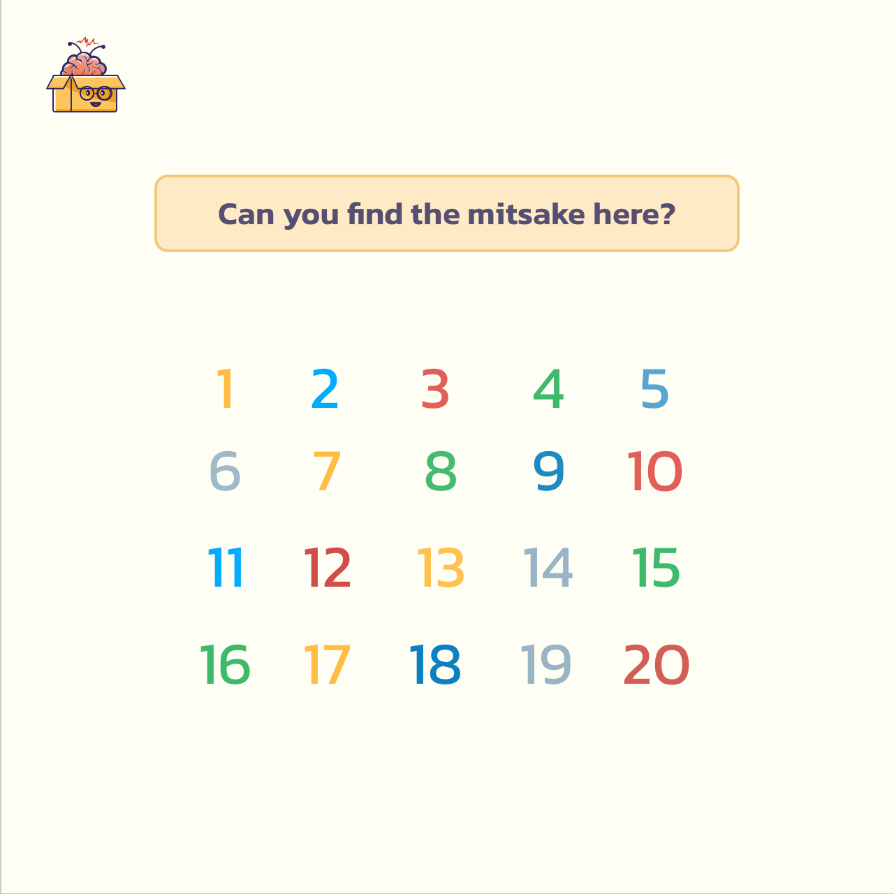 Brain Test: You Are Highly Attentive If You Can Find The Mistake Within 7  Seconds!