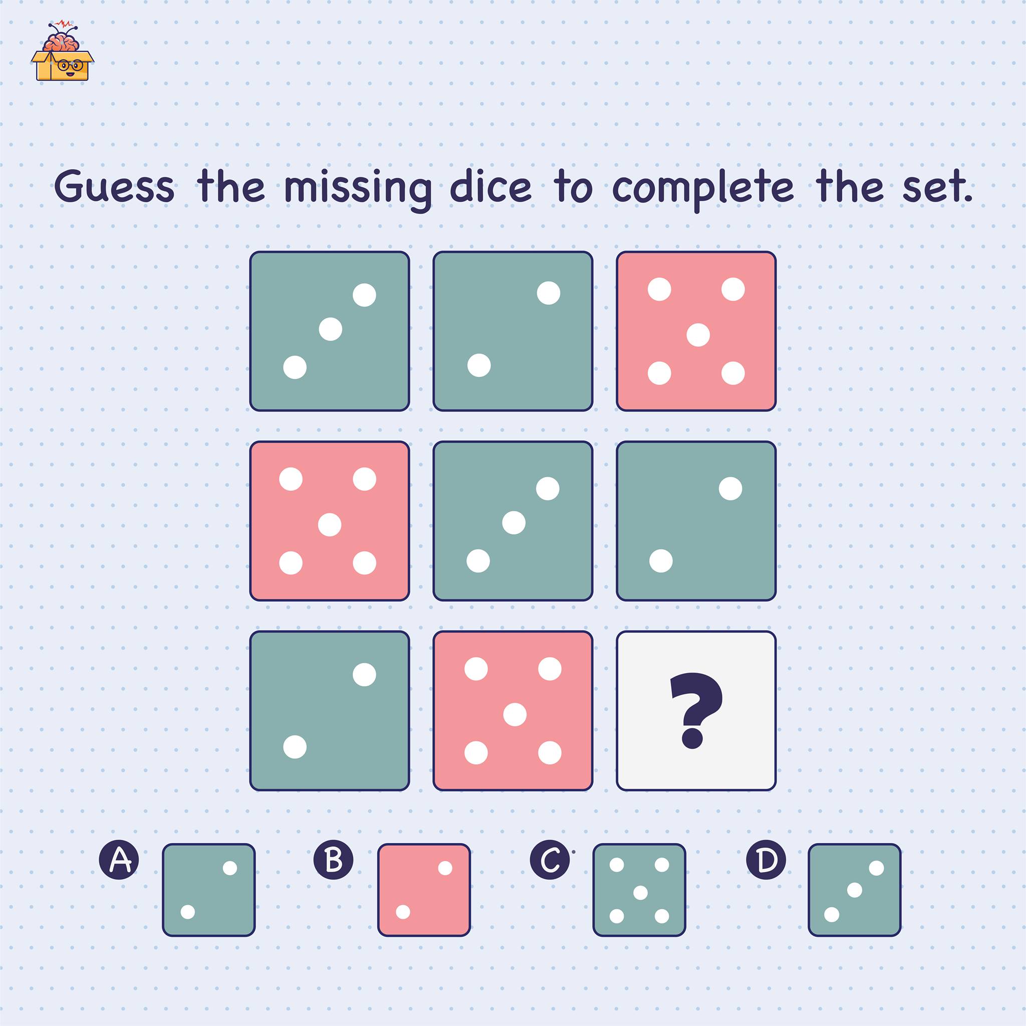 Before you dig into the puzzle, here’s a quick pun: Where do dices go after they die? . . . “Paradice” Now solve this dice puzzle — quick!